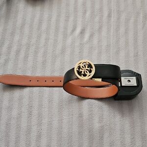 Guess Black Belts with Gold Buckle